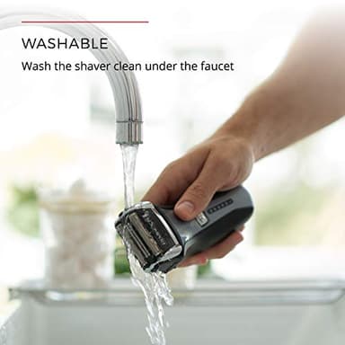 Remington F5 Power Series Foil Shaver, Electric Razor for Men, Cordless Rechargeable with Pop Up Trimmer, Pivot & FlexFoil Technology, Lightweight Handheld Design, Black - Image 6