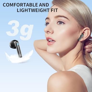 Wireless Earbuds, Bluetooth Headphones 5.4 HiFi Stereo, in Ear Earphones with 4 ENC Noise Cancelling Mics, 40H Playtime Ear Buds with Mini Case, IP7 Waterproof Headset with LED Display, USB C Charging - Image 7