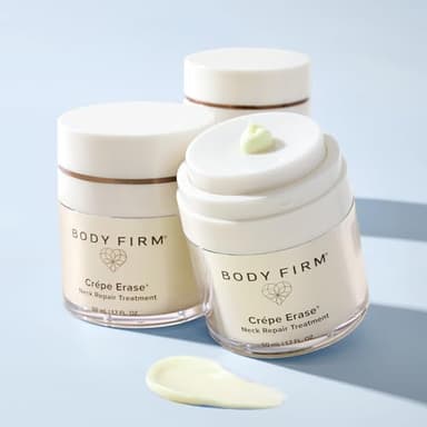 BODY FIRM Crepe Erase Neck Repair Treatment, Anti Aging Retinol Cream with Peptides, Shea Butter, Vitamin E, Squalane Oil, Wrinkle Cream for Crepey Skin Care and Firming Elasticity, 1.7 FL Oz - Image 3
