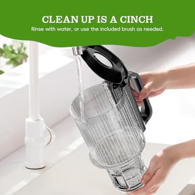 WHUTO Cold Press Juicer, Juicer Machines with 4.35'' Wide Feed Chute, Stainless Steel Masticating Juicers Easy to Clean, Ergonomic Operational Panel Design, High Juice Yield, Red Knob - Image 8