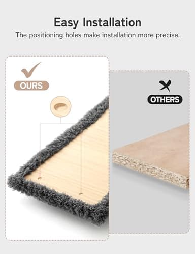 PLEKER Cat Wall Shelves 5-in-1 Modern Climbing Wall Furniture Set for Cats with Scratching Posts, Cat Bed & Sofa, Space-Saving Perch for 16" Drywall, Gray - Image 5