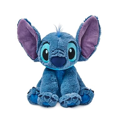 Disney Store Official Stitch Medium Soft Toy for Kids, Cuddly Character with Fuzzy Texture and Embroidered Details, Flexible Floppy Ears, Disney Plushy Suitable for All Ages. - Image 1