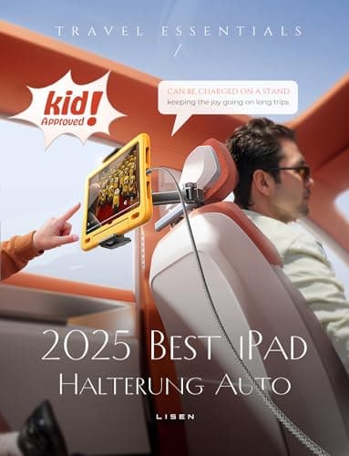 LISEN 3 in 1 for iPad Holder for Car Accessories for Women Road Trip Essentials for Travel Truck Backseat Car Organizer Car tv Headrest Tablet Holder iPad Car Mount for Kids Fire Tablet 4.7-11" - Image 2