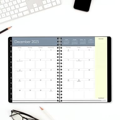 AT-A-GLANCE 2025 Planner, Weekly & Monthly, 8" x 11", Large, QuickNotes, Black (7603520525) - Image 3