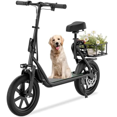 Electric Scooter with Seat, MAX 27 Miles Long Range - Image 1