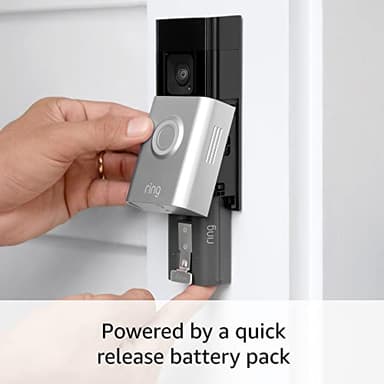 Ring Battery Doorbell Plus with Ring Floodlight Cam Plus, White - Image 4