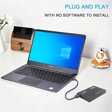 1TB External Hard Drive Portable - HWAYO 2.5'' Ultra Slim HDD Storage USB 3.0 for PC, Laptop, Mac, Chromebook (Black) - Image 4