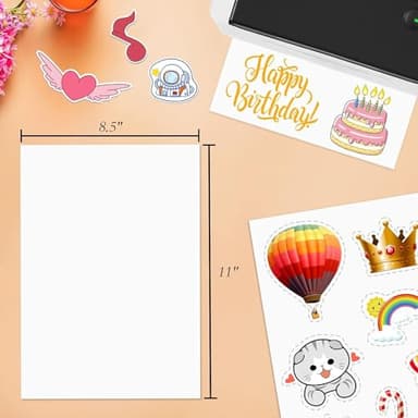 NefLaca 4000 Full Sheets Sticker Paper for Laser & Ink Jet Printers, 8.5" x 11" Full Sheet Address Shipping Label, 4000 Sheets 4000 Labels - Image 2