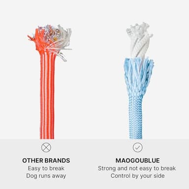 Maogoublue 2.29FT Dog Leash for Small Medium Large Dogs with 360° Rotating Alloy Buckle, Innovative Design, Adjustable Comfortable Handle and Sturdy Polyester Material (Pink) - Image 3