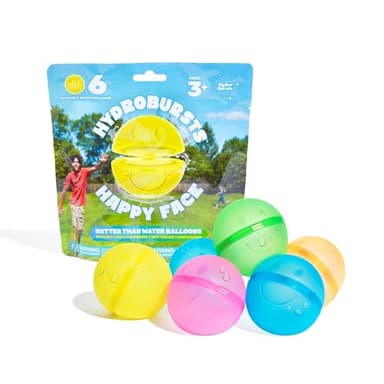 Hydroburst 6-pack Reusable Water Balloons by Relatable, For The Pool, Beach Toys And Outdoor Play Toys, Includes 6 Refillable Balloons - Image 1