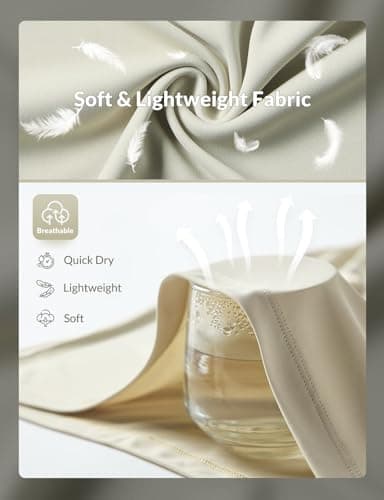 baleaf Men's UPF 50+ Sun Protection Shirts UV SPF Short Sleeve T-Shirts Rash Guard Quick Dry Lightweight Hiking Athletic Light Brown L - Image 3