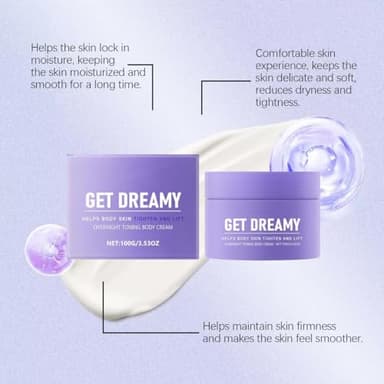 GET-DREAMY Overnight Toning Whip - Body Firming Whip That Works While You Sleep - Helps Target The Appearance Of Loose Skin On The Body (1pc) - Image 5