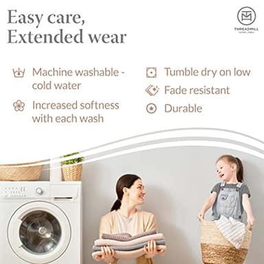 Threadmill Luxury Cotton Blankets for King Size Bed | All-Season Cozy 100% Cotton King Size Blanket | Herringbone Soft Fall Thermal Blanket fits Cal King Size Bed | Tusk White - Image 5