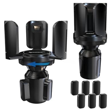 IPOW 2Pack Car Cup Holder Expander with Adjustable Holder & Base, Compatible with Yeti Ramblers, Hydro Flasks Most Coffee Mugs Bottles & Cups - Image 1