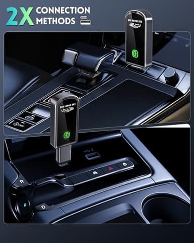 Wireless CarPlay Adapter for Apple iPhone iOS 10+ & Cars from 2015+ , Mini Edition, Converts Factory Wired to Wireless CarPlay Dongle Plug & Play (Brushed Cobalt Blue) - Image 9