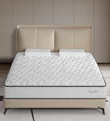 Cejato King Size Mattress,12 Inch Hybrid Mattress in a Box with Gel Memory Foam,Individually Wrapped Pocket Coils Innerspring,Pressure-Relieving and Supportive. - Image 1