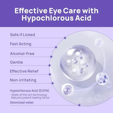HICC PET Dog Eye Drops 5.1 fl oz Eye Drops for Dogs and Cats Vet-Recommended Dog Eye Infection Treatment to Soothe Infection Allergy, Relieve Dry Eyes Pink Eyes, Pet Tear Stain Cleaner - Image 3