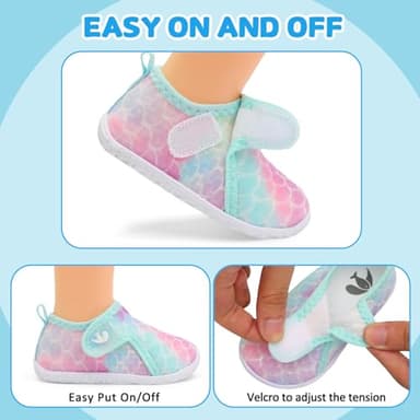 FEETCITY Baby Boys Girls Water Shoes Non-Slip Swim Beach Pool Shoes Barefoot Walking Outdoor Sneakers - Image 2