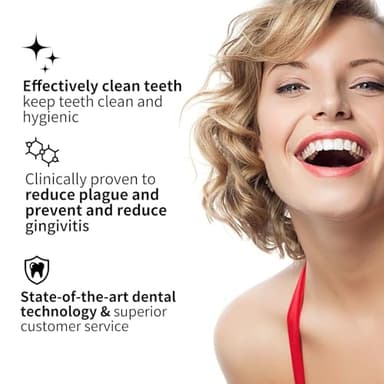 Seapeoa Electric Toothbrush Set, Equipped with 10 Brush Heads and Travel case, IPX8 Waterproof, 2-Minute Timer, 42000 high-Frequency Vibrations, 5 Modes, The First Choice for Gift Giving - Image 3