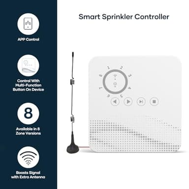 tolviviov Smart Sprinkler Controller, 8-Zone Indoor WiFi Irrigation Controller, App Enabled, Simple Automated Watering Scheduling, Local Weather Intelligence, Rain, Freeze Skip - Image 2