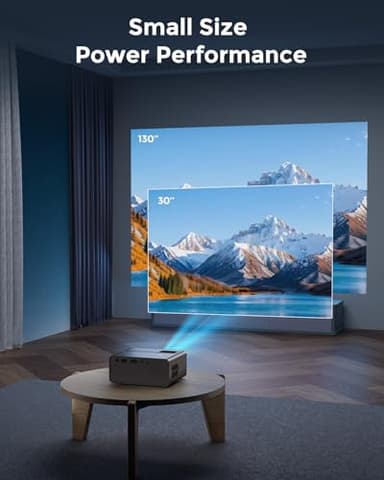 CiBest Mini Projector, 2025 Upgraded Full HD 1080P Support Video Projector, Portable Small Movie Projector, Compatible with iOS/Android/Windows/TV Stick/Box/USB/HDMI - Image 6