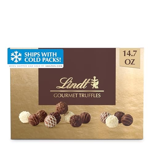Lindt Gourmet Chocolate Truffles Gift Box, Assorted Chocolate Candy for Mother's Day Gifts, 26 Count, 14.7 oz. Box - Image 1