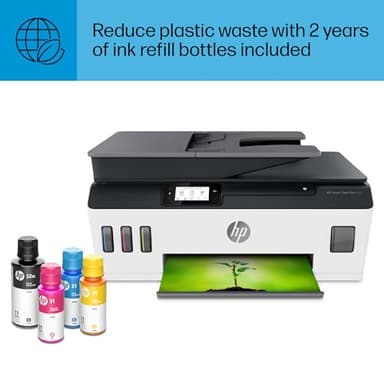 HP Smart -Tank Plus 651 Wireless All-in-One Ink -Tank Printer, up to 2 Years of Ink in Bottles, Auto Document Feeder, Mobile Print, Scan, Copy,, Fax, Works with Alexa (7XV38A) - Image 16