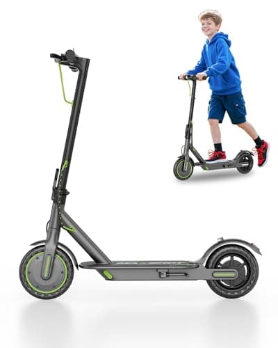 MAXSHOT Electric Scooter Adults & Big Kids, 350W Powerful Motor, Top Speed 16/19MPH, 12/16/19/21Miles Range, 8.5" Solid Tires Folding Commuter Escooter with Dual Suspension for Commuting, APP Control - Image 1