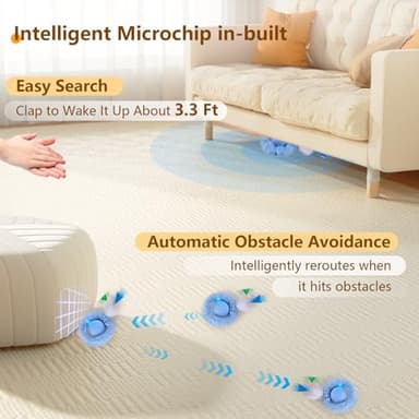 ORSDA Interactive Cat Toys Ball, Automatic Fast Rolling Ball in Pouch, Hide and Seek for Indoor Cats, Motion Chirping Activated Moving Toy, 5 Holes Mat Mouse Catching Game - Image 5