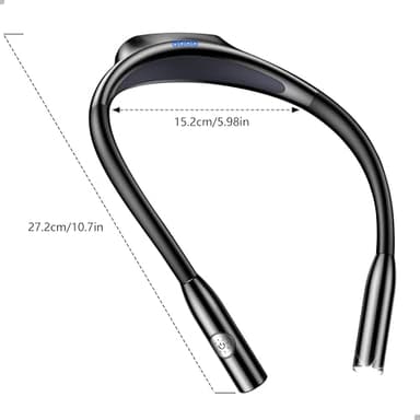 Gritin LED Neck Reading Light,Book Light for Reading in Bed-Eye Caring 3 Colors, Dimmable Brightness, Bendable Arms, 80+Hrs Runtime, Neck Round Design, Comfortable &Lightweight for Crafting, Knitting - Image 8