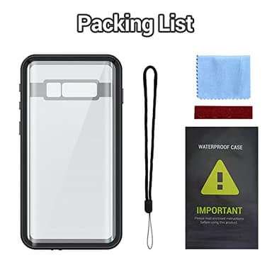 MIZUSUPI Galaxy S10 Plus Waterproof Case,Built in Screen Protector 360° Full Body Protective Shockproof Dirtproof Sandproof Case for Galaxy S10 Plus (6.4 inch) Black 2023 - Image 7