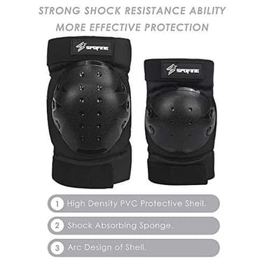 S SPOFINE Kids Bike Helmet, Toddler Helmet for Youth Adult, Knee Pad Elbow Pad Wrist Guard Protective Gear Set for Skateboard, Bike, Skating, Cycling - Image 3