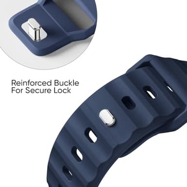 Sport Bands 6-Pack Compatible with Apple Watch Ultra 3/2 Band 49mm 46mm 45mm 44mm 42mm, Wide Soft Silicone Wristbands Waterproof Strap Men for iWatch Series 11 10 9 8 7 6 5 4 3 SE Ultra - Image 3