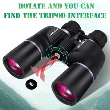 OPTIVORA 10-32x60 Zoom Binoculars for Adults High Powered with BAK4,SMC Lenses,These Long-Range Binoculars for Adults are Perfect for Bird Watching,Hunting,Whale Watching,etc. - Image 6