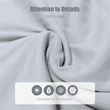 SWEET DOLPHIN Baby Sleep Sack 0-6 Months - 100% Cotton 2-Way Zipper TOG 0.5 Infant Wearable Blanket, Newborn Essentials Toddler 3 Pack Sleeping Sacks - Grey - Image 5