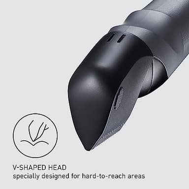 Panasonic Body Groomer for Men and Women, Unisex Wet/Dry Cordless Electric Body Hair Trimmer with 2 Comb Attachments, Multi-Directional Shaving in Sensitive Areas - ER-GK80-S (Black) - Image 3