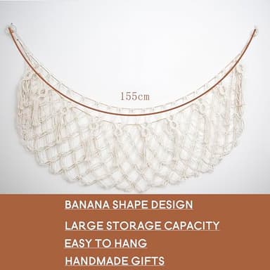 Amdermi Stuffed Animal Hammock Corner Wall Stuffed Animal Net or Hammock for Stuff Animal Storage Plush Toy Holder Boho Macrame Toy Display for Nursery Playroom Kid's Room - Image 4