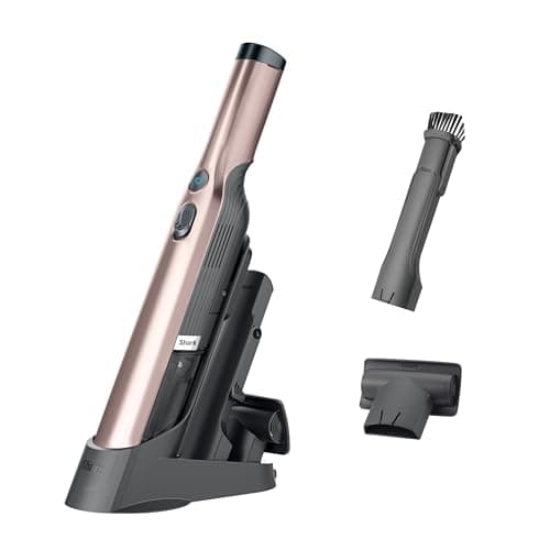 Shark WANDVAC Cordless Hand Vac, Lightweight, Portable at 1.4 lbs., Powerful Suction, Charging Dock, One-Touch Empty for Car & Home, Multi-Surface Pet Tool & Duster Crevice Tool, Rose Gold, WV201RGBRN - Image 1