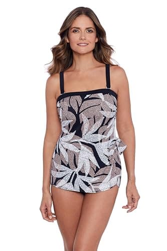 Shapesolver Women's Standard Bandeau Sarong, Dot Leaf Me - Image 1