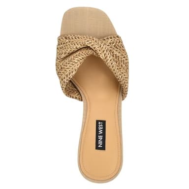 Nine West Women's Nikhil2 Wedge Sandal, Natural 101, 9 - Image 4