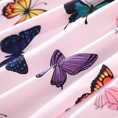 Girls Butterfly Summer Dress Bowknot Backless Sundress Birthday Dress Outfits for Baby Girls Sleeveless Casual Clothes 1-6T(1309-5T) - Image 9