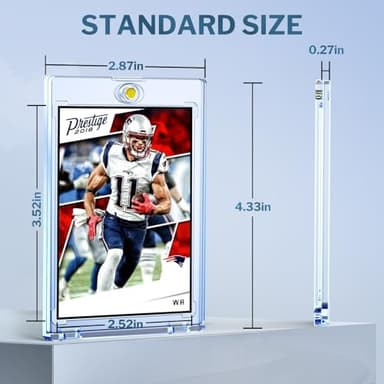 YHIJF 20-Pack Magnetic Card Holder, 35pt One Card Holder Touch for Trading, Baseball Cards, U-V Protectors Hard Plastic, for Sports, Game, MTG Cards - Image 4