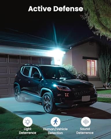 AOSU Solar Security Camera Wireless Outdoor System, 3K/5MP Battery Powered WiFi Camera for Home Security, Panoramic PTZ, Auto Tracking, Human/Vehicle Detection, Night Vision, Spotlights, 2-Way Talk - Image 5