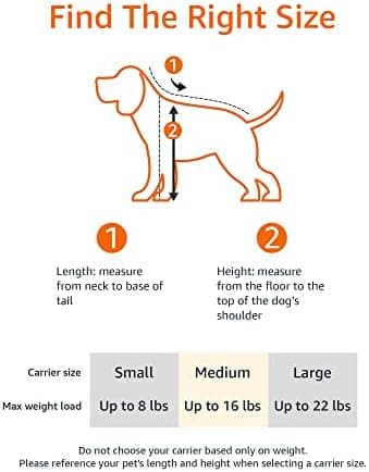Amazon Basics Soft-Sided Mesh Pet Travel Carrier for Dog, Cat, up to 22 pounds, 19.7" L x 12" W x 12" H, Black - Image 5
