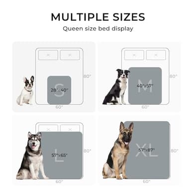 Waterproof Pet Blanket, Liquid Pee Proof Dog Blankets for Sofa Bed Couch, Reversible Sherpa Fleece Furniture Protector Cover for Small Medium Large Dogs Cats,Dark Grey X-Large（85" x 57"） - Image 6