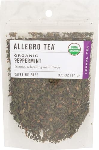 Allegro Tea, Organic Peppermint, Loose Leaf Tea, 0.5 oz - Image 1