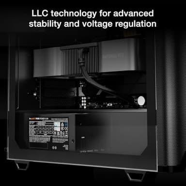 be quiet! Pure Power 13 M 1000W Power Supply, 80 Plus® Gold Certification, ATX 3.1 PSU, Support for PCIe 5.1 GPUs, semi-Passive 120mm be quiet! Fan, LLC Technology, Single Rail, for Overclocked GPUs - Image 4