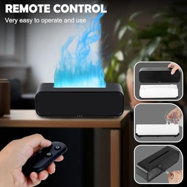 7Color Flame Diffuser, Bonfire and Fireplace 10.7"3"3.1" (Black) - Image 6