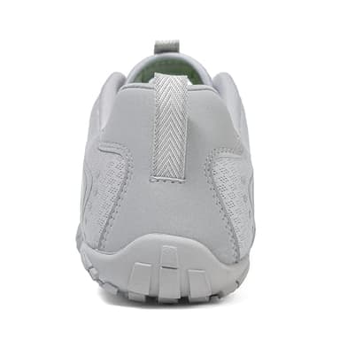 UBFEN Water Shoes Aqua Swim Shoes Mens Womens Beach Sports Quick Dry Barefoot for Boating Fishing Diving Surfing Z1 Light Gray Color Size US 7 Women 6 Men - Image 4