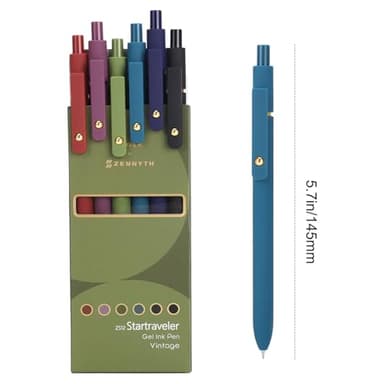FIOVER Colored Pens, 12 Pack Colorful Gel Pens, Quick-Dry 0.7mm Medium Point for Journaling, Note Taking, Doodling, Aesthetic Office School Supplies, Gifts for Women Men - Image 8